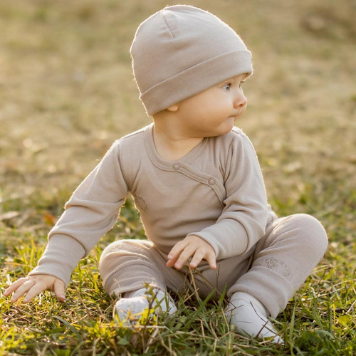 Body Merino din lana merinos Eevi - bej