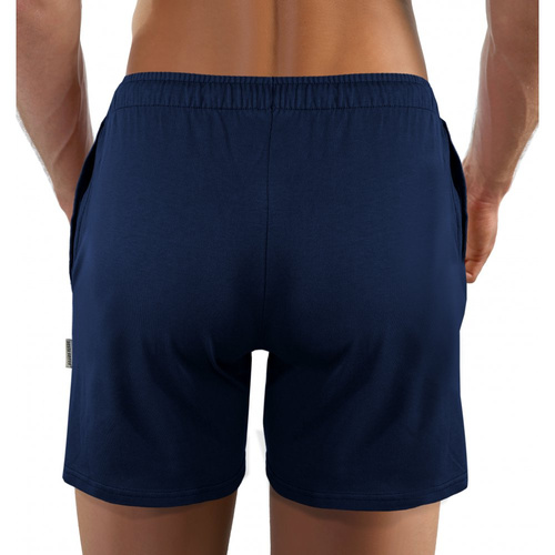 Pantaloni scurti de pijama Milo 2 Sesto Senso, netezi, bleumarin