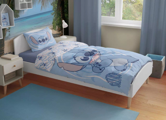 Lenjerie Lilo și Stitch Faro 100% bumbac moale pentru copii