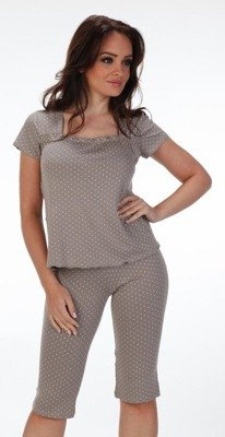pijama de damă 919 Dots - mocca