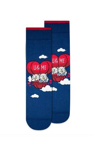 U04.156 Sosete de Valentine's Day Wola - 987 bleumarin