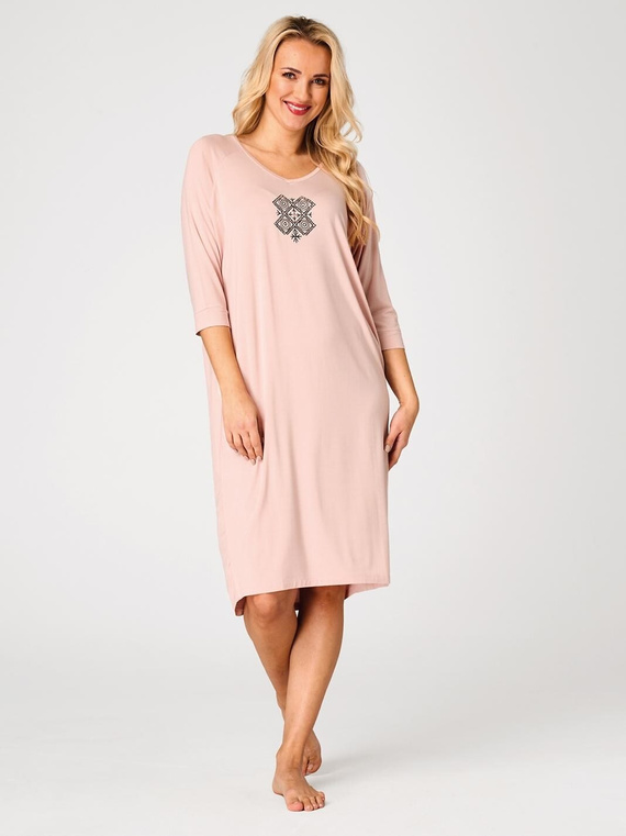 Cămașă de noapte Key LND 731 caisă din viscoză