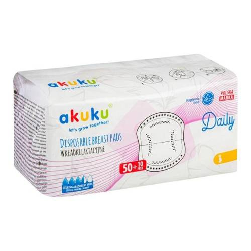 ALA0160 Wkładki laktacyjne na dzień 60 Akuku