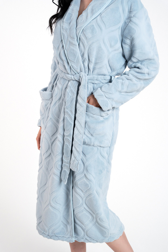 Morena Halat din fleece pentru femei Italian Fashion - albastru