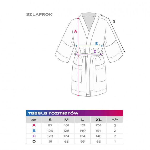Halat de baie din bumbac Oliwia Eevi - gri