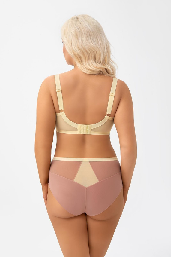 G013 Citronella Gorsenia Sutien soft pentru bust mare cu broderie cu lămâi