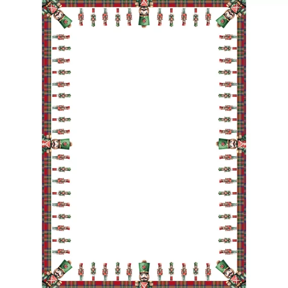 PBN279 Fata de masa de Craciun Nutcrackers Marquisette