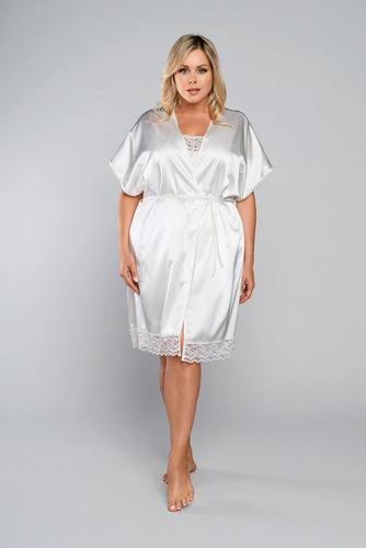 Touch Halat de baie cu mânecă scurtă Italian Fashion - ecru