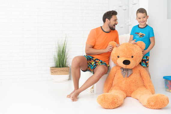 Comics Pijama cu mânecă scurtă pentru băieți, pantaloni Italian Fashion - turcoaz/print