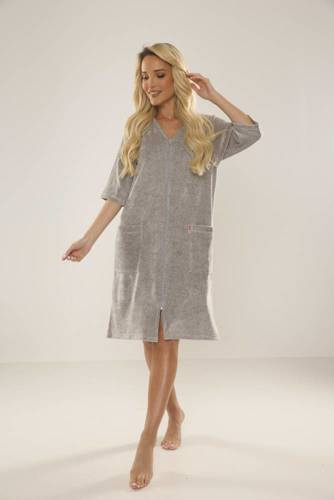 431 Halat de baie pentru femei Velour Forex - melange deschis