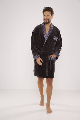 772 Bonjour halat de baie forex pentru bărbați - grafit