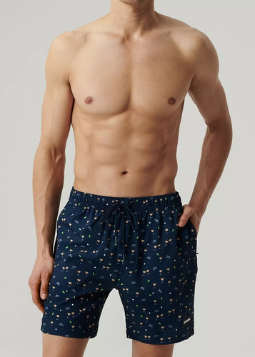 Trunchi de baie pentru bărbați KMB-221 Atlantic - bleumarin