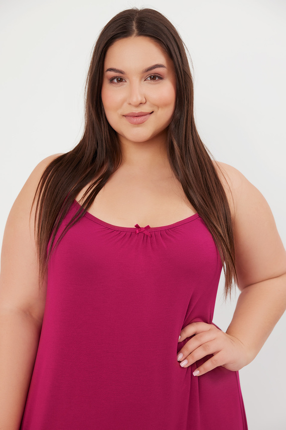 Stil cămașă de noapte, curea îngustă Modă italiană - vin