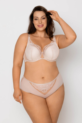Mediolano Amelia Semi 19203 Beige – sutien semi-soft cu dantelă MSS3