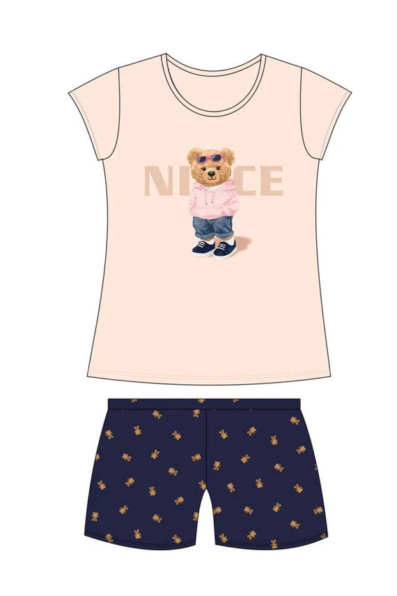787/107 788/107 Nice Cornette pijamale fete piersic