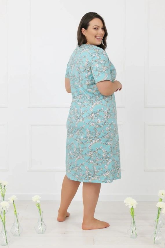 Cămașă de noapte Misaki Italian Fashion bumbac mânecă scurtă