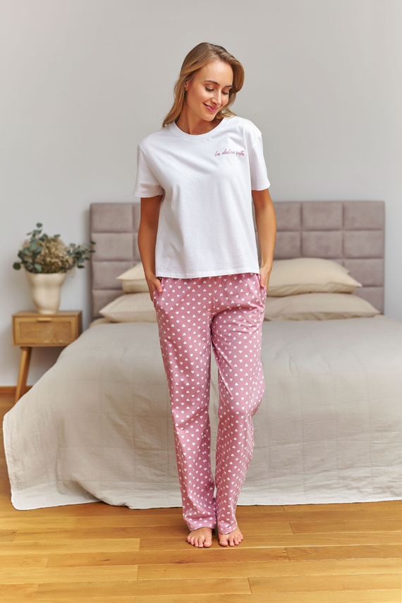 Pijama damă Doctor Nap 7456 100% bumbac – set confortabil pentru somn
