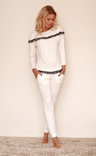 Set pijama pentru femei Calpe Kalimo - ecru