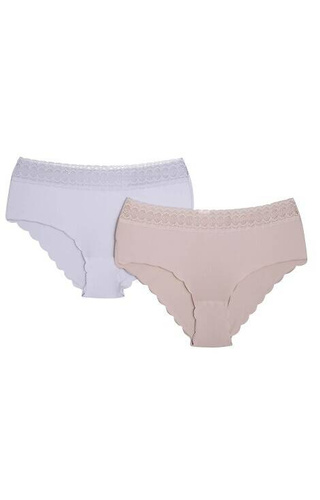 42826 Polly 2 Slip de dama pachet de 2 Henderson - mov-bej