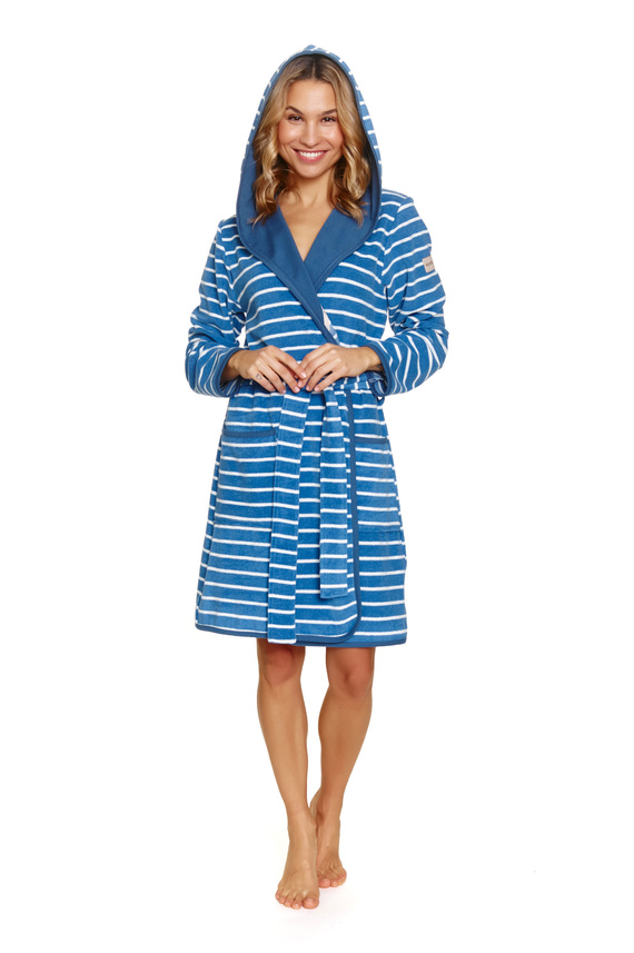 7225 Halat de baie dama Doctor Nap - eleganta si confort pentru utilizarea de zi cu zi - albastru