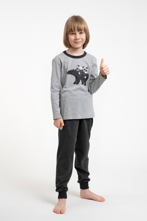 Morten Pijama pentru băieți Modă italiană melange/c.melange