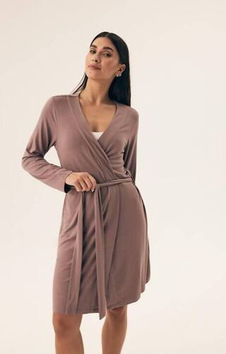 42681 Halat de baie dama Noves Henderson - maro auriu