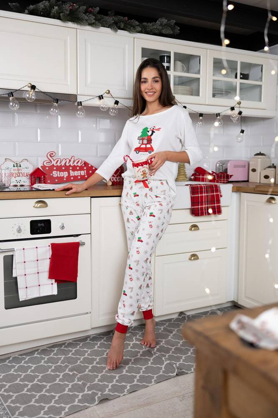 Pijama pentru femei Lillian Sensis -ecru