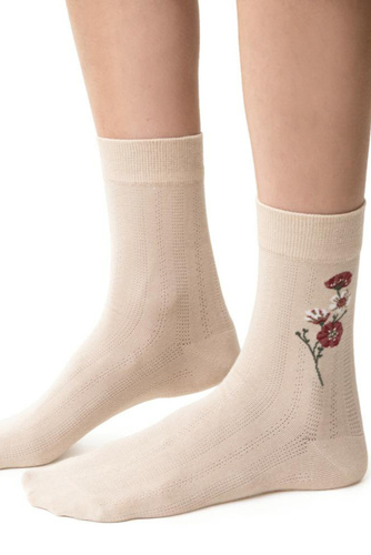 Șosete damă Steven Planeta Ziemia art.017 beige 042 – bumbac, modele, confort zilnic