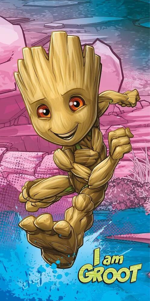 Groot „I am groot” Kids25 Prosop de plajă Jerry Fabrics