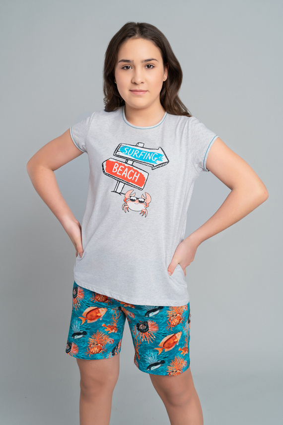 Oceania Pijama pentru fete Italian Fashion - melange/print