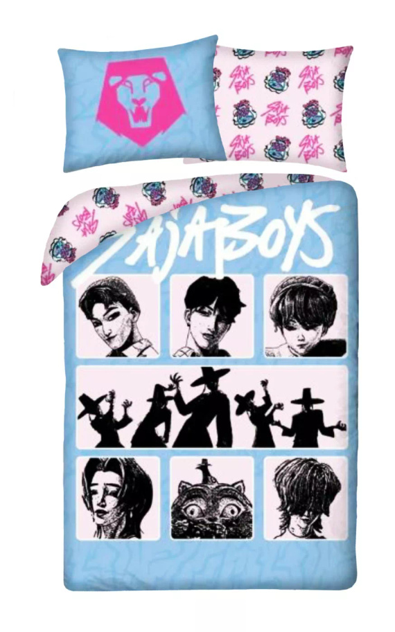 Halantex Lenjerie de pat din bumbac K-POP Demon Hunters 140x200 70x90 100% bumbac