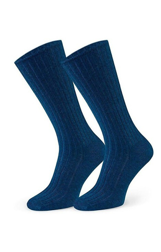 Șosete blugi Art.185 Steven 012 – țesături nervurate din lână de miel pentru femei, iarnă