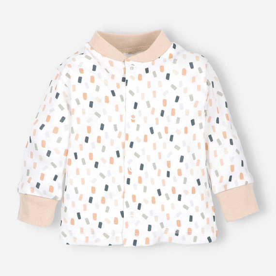 ABN-5328/KRE Caftan pentru copii Nini crem din bumbac organic