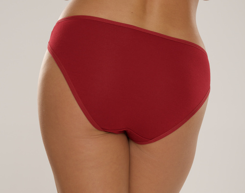 004 Limited Chiloți pentru femei De Lafense - clasic, talie joasă, viscoză - burgundy