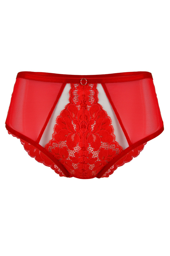19152 Slip Jasmin Mediolano – dantelă roșie plină, gușă din bumbac