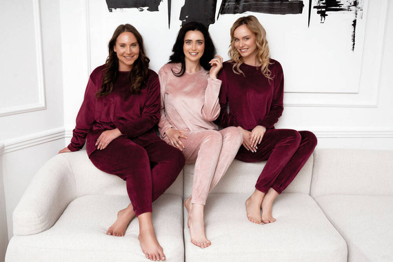 Set pentru femei Akara Italian Fashion - roz pudră 