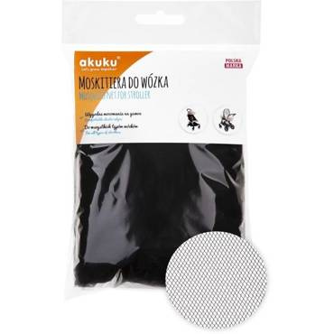 ALA0446 Moskitiera do wózka Akuku czarny