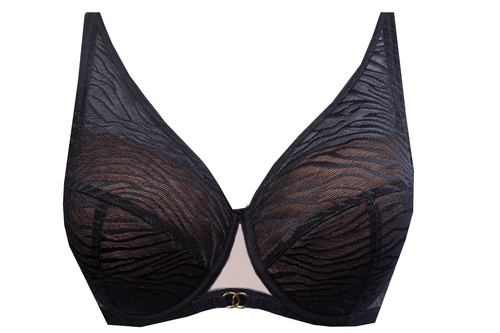 Sutien căptușit cu cupă completă Kamala Unique negru