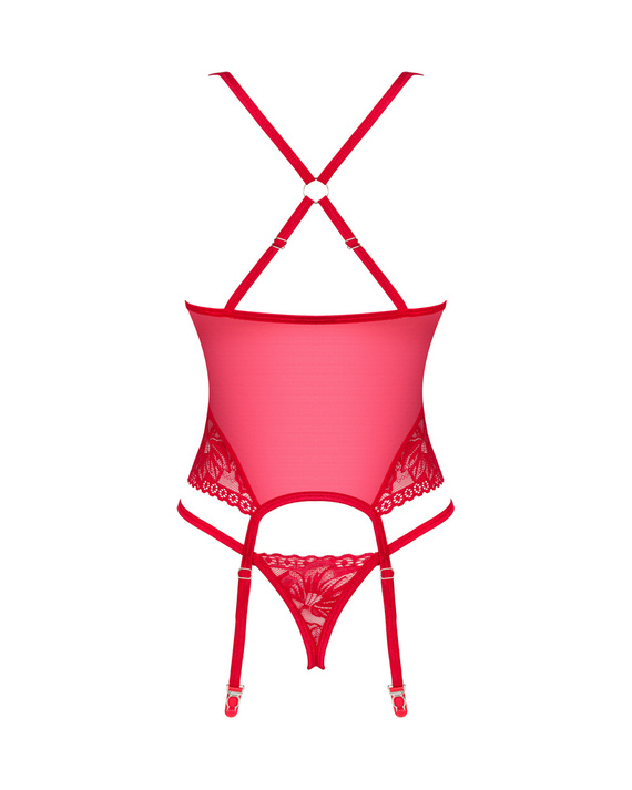 Lacelove Gorset Obsessive - czerwony