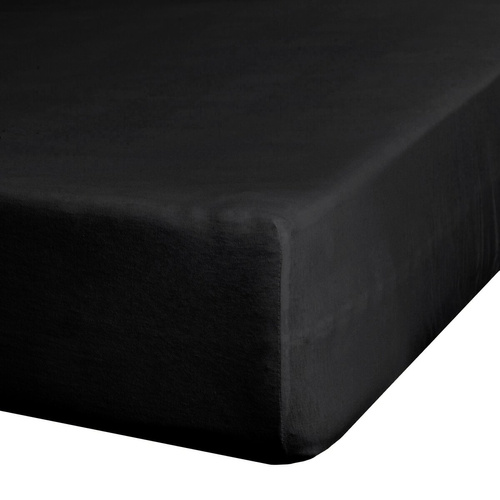 Cearceaf Jersey 4 Eurofirany cu elastic bumbac elastan 190 g/m² negru