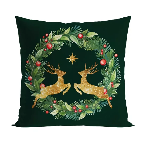 TBN293 Cerb auriu Marquisette perna de Craciun