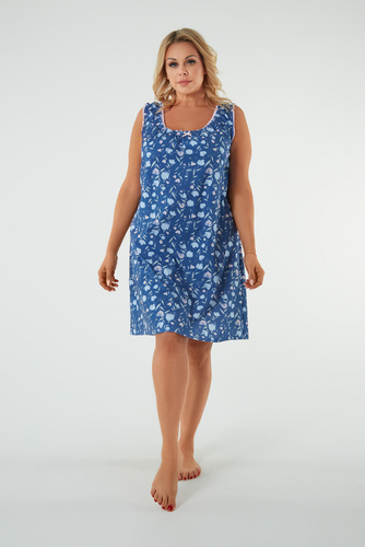 Cămașă de noapte Tulip, curea largă Modă italiană - print