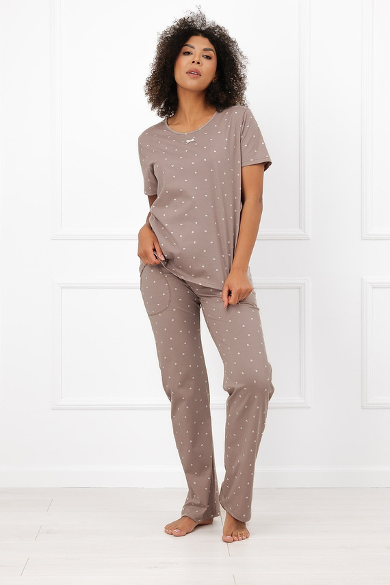 Pijamale damă Italian Fashion Madura bumbac mânecă scurtă pantaloni lungi