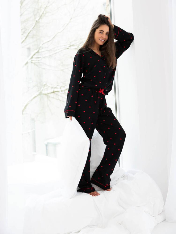 Pijama pentru femei Rolling In Love Sensis - negru