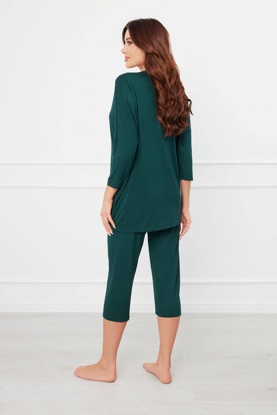 Natura Ladies 3/4 pijamale Italian Fashion - verde 