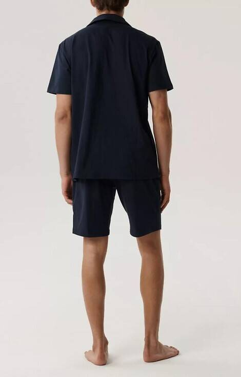 BNMP-003 Pijamale bărbați cu mâneci scurte, Atlantic - bleumarin