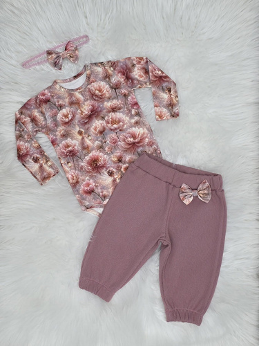 Bambarillo Wróżki – set pentru fete body și pantaloni scurți cu dungi