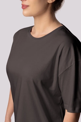 Pijamale de damă Mona Bliss cu mânecă scurtă, grafit