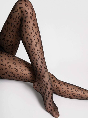 G 6122 Jungle Fiore colanti 20 den - negru