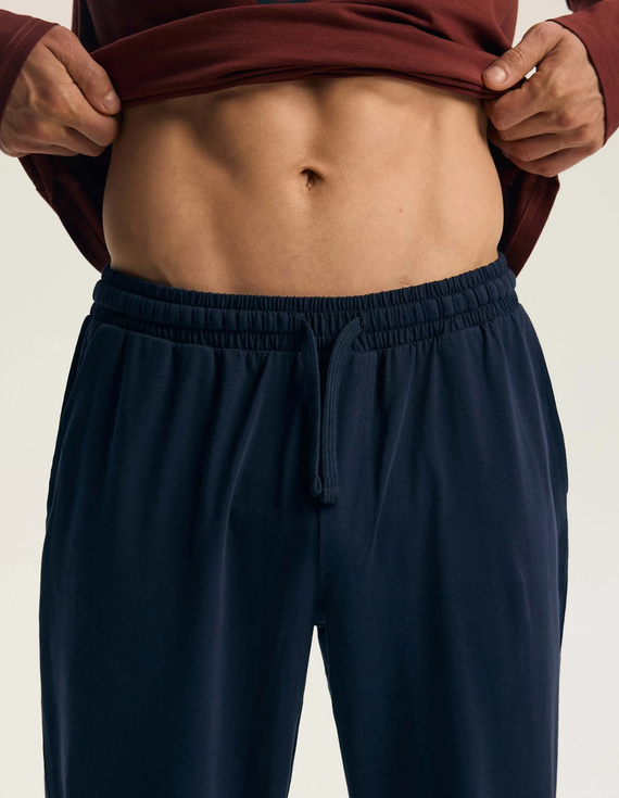 Henderson Core Fall 45494 Pijamale bărbați lungi 100% bumbac Maroon